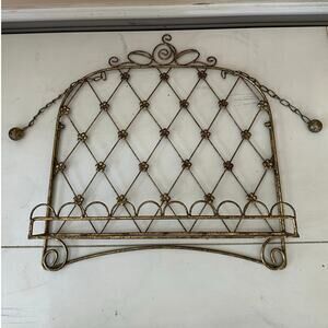 Cookbook Stand Easel Holder Shabby Distressed antique gold Book Display